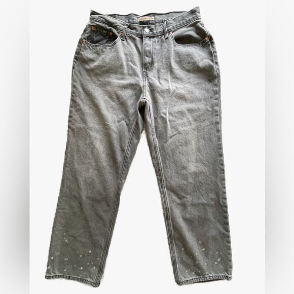 Levi’s Low Pro Straight Jeans Worn in Light Grey Size 32 - Picture 1 of 14